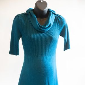 Teal Empire-Waist Maternity Tunic